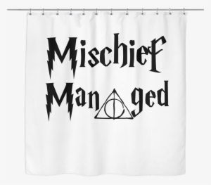 Mischief Managed Shower Curtain - Harry Potter Mischief Managed