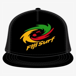 Fiji Surf “cyclone” Rasta Logo Black Snap Back Cap - Fiji