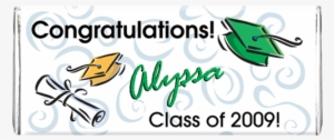 Grad Cap Diploma Swirls Alyssa - Calligraphy