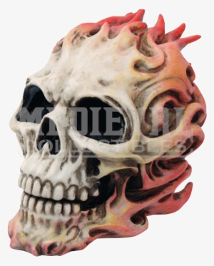 Blazing Fire Skull - Pg Trading 9705 20cm . Fire Skull