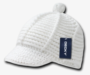This Button Opens A Dialog That Displays Additional - Decky 624-wht Crocheted Short Jeep Cap, White