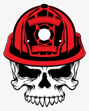 Fire Chief Skull Decal - Firefighters Skull Logo 2018