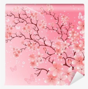 Cherry Blossom, Vector Illustration Wall Mural • Pixers® - 櫻花 線條