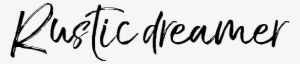 The Rustic Dreamer - Calligraphy