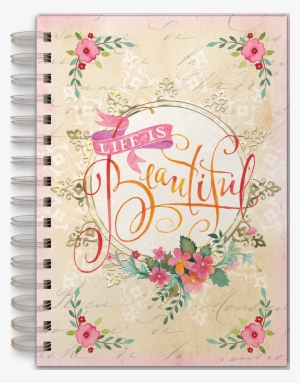 Life Is Beautiful Spiral Bound Journal - Punch Studio Life Is Beautiful Spiral Bound Journal