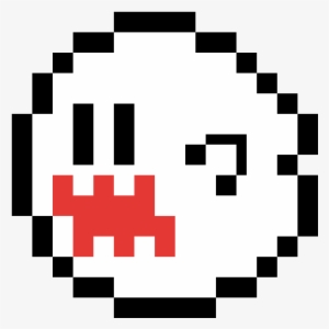 Boo From Mario - Boo Mario Bros Pixel