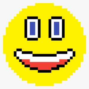 pixilart weird smiley emoji by randombunny - anime pixel art head