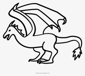 Wyvern Coloring Page - Drawing