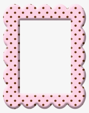 B *✿*strawberry Chocolate Cute Frames, Printable Frames, - Polka Dots Frames Pink Png