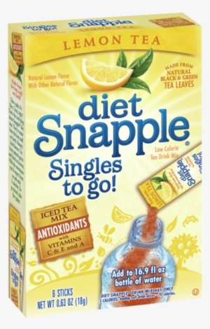 Pd015d - Diet Snapple Lemon Tea Singles To Go! (6pk)