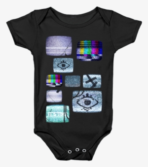 Static Tv Set Baby Onesy - Static Tv Shirt