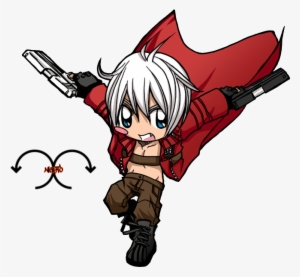 Devil May Cry Clipart Render - Dante Devil May Cry Chibi