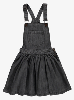 Finger In The Nose Trouble Denim Overall Dress - Dress