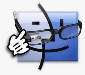 “ Finder Showing Off Wearing A Pair Of Google Glass - Communication