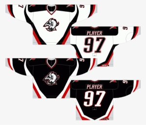 Back To The Mad-cow Disease Logo Era For Buffalo, But - Sabres Red And Black Jersey