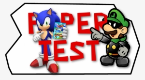 9 Logo Papertest Soniclostworld - Super Paper Mario Mr