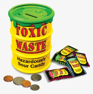 Toxic Waste Money Box - Toxic Waste Sour Candy - 1.7 Oz