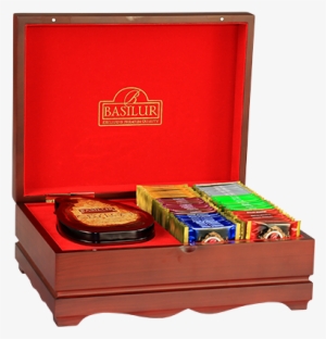 Basilur Wooden Box With Tea - Wooden Tea Boxes Auckland