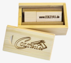 Usb Stick In High Quality Wooden Box - Plywood
