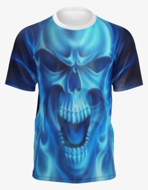Blue Skull Men's T-shirt - Skull