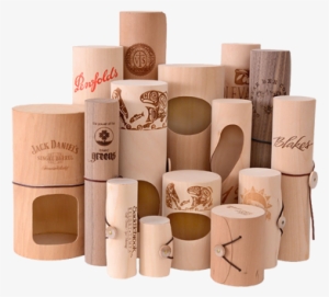 Round & Cylinder Wood Boxes - Wooden Packaging
