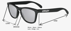 Sunglass Frame Material Guide - Oakley Frogskin Lx Polished Black Grey Black