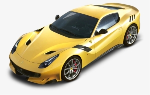 Ferrari F12tdf Yellow Car Png Image - Ferrari Tdf