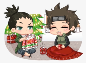 #merry Xmas#anime#chibi - Mirai And Shikadai