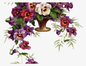 Vintage Flower Clipart Artsy - Card Flor Vintage