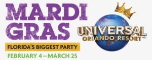 Logo Mg Withdates Hiresposmid - Universal Studios Mardi Gras 2018