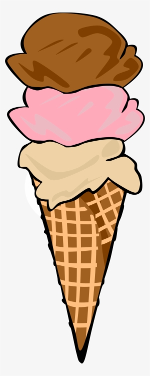 Big Image - 3 Scoop Ice Cream Cone