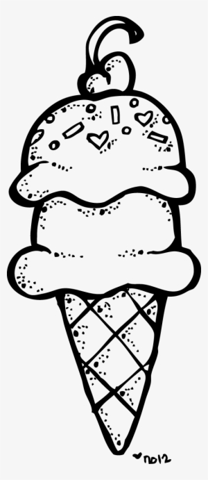 Ice Cream Clipart Black And White - Black And White Clip Art Ice Cream