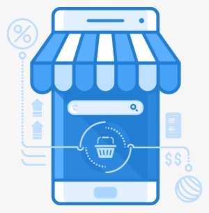 Online Mobile Shop - Illustration