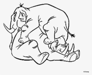 Drawing The Jungle Book 106 - Para Colorear De Dumbo