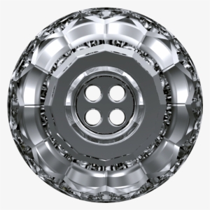 Swarovski 3008 Classic Button 18mm Crystal Silver Night