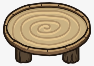 Wood Ring Table Icon - Wooden Table Clip Art