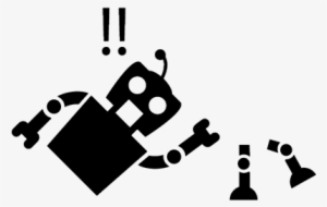 Broken Robot Vector - Broken Robot Icon