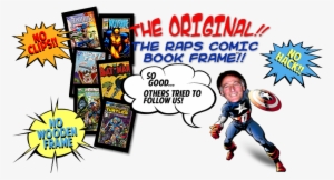 The Orginial Raps Comic Book Frame - Frame And Matte Comic Book