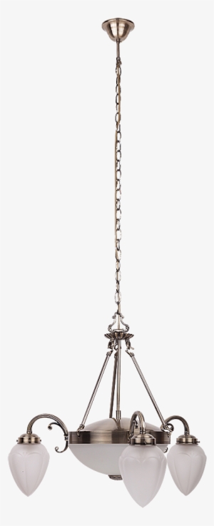 8533 - Art Nouveau Style 3 Arm Pendant Ceiling Light Bronze