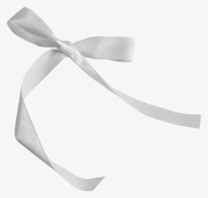White Lace Ribbon Png Download - Noeud Ruban Blanc Png