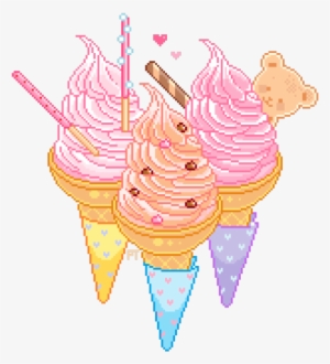 Pixel Ice Cream - Ice Cream Tumblr Png