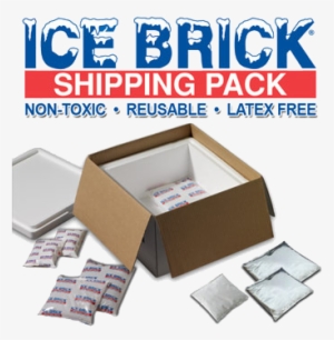 Ice Brick Gel Pacs - Cold Shipping Box