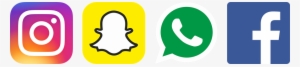 Social Networks Logos - Facebook Twitter Instagram Snapchat Logo