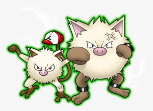 Mankey With Ash's First Hat Balancing On Its Tail, - Primeape Pokemon