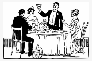 Timothy Mcsweeney On Twitter - Dinner Party Clipart