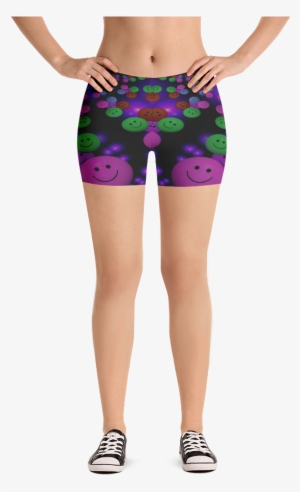 Image Of Smiley Purple Emoji Shorts