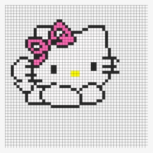 Pixel Art Hello Kitty Face