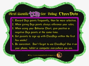 First Months Tips For Using Classdojo Chart