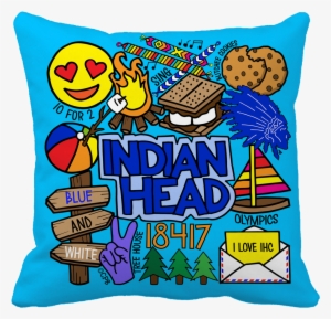 Indian Head Throw Pillow - Laurel Zipper Studio Pouch