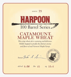 Harpoon Catamount Maple Wheat - Harpoon 100 Barrel Series #02 - Wit Beer